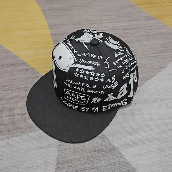 Custom Embroidery Patch Logo Gray Outdoor Snapback Cap