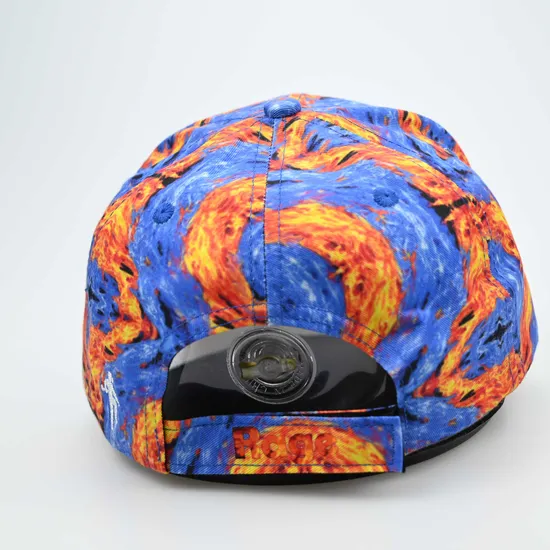 Custom Full Print Logo Polyester Material Structured Hat Fashion Outdoor Baseball Hat