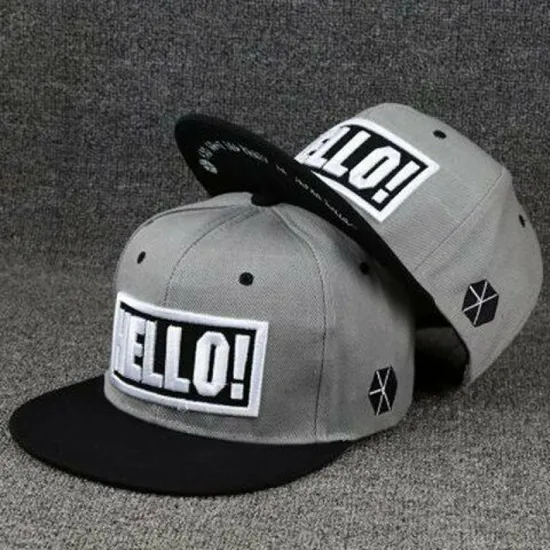 Custom High Quality Flat Brim Fitted Hat Sports Snapback Cap