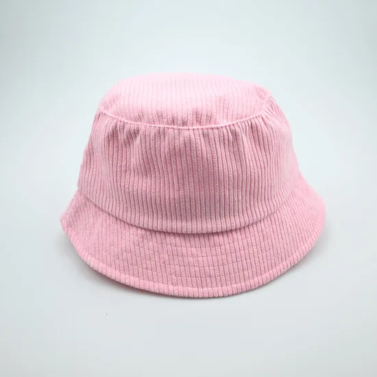 Custom Label Logo Luxury Multicolor Corduroy Bucket Hat Cap Fishing Winter Bucket Hats for Women Men