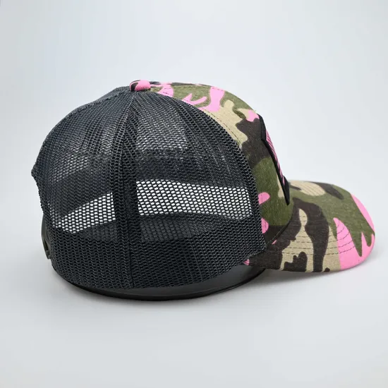 Custom Logo Animal Hunting Woven Patch Mesh Snapback Trucker Hats