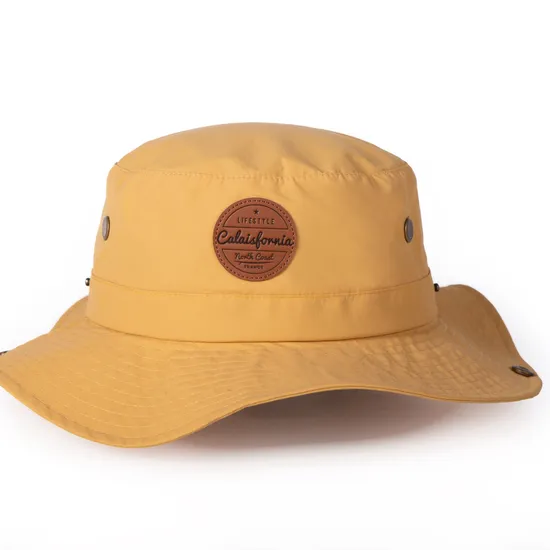 Custom Logo High Quality Quick Dry Polyester Mens Sun Shade Safari Cap Boonie Hat