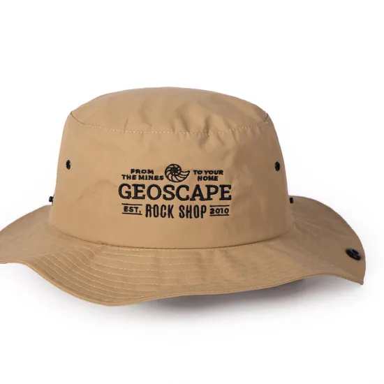 Custom Logo High Quality Quick Dry Polyester Mens Sun Shade Safari Cap Boonie Hat