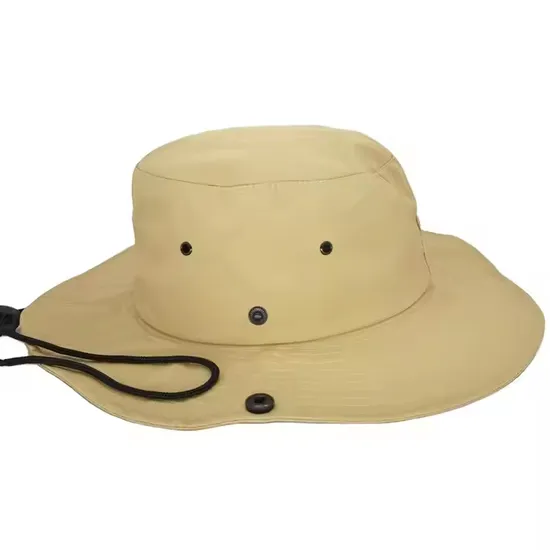 Custom Men′s Large Brim Waterproof Fishing Hat with String Fisherman Hat