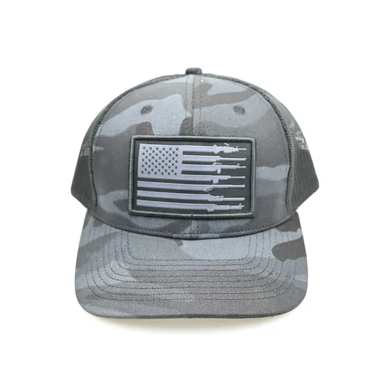 Custom Mesh Trucker Caps 6 Panel Design Logo Camo Snapback Hat