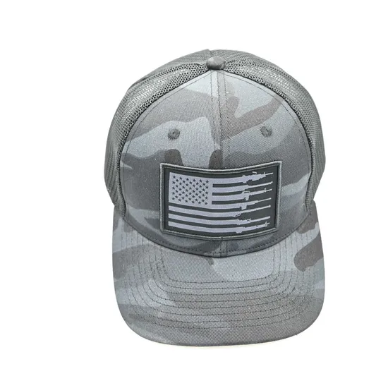 Custom Mesh Trucker Caps 6 Panel Design Logo Camo Snapback Hat