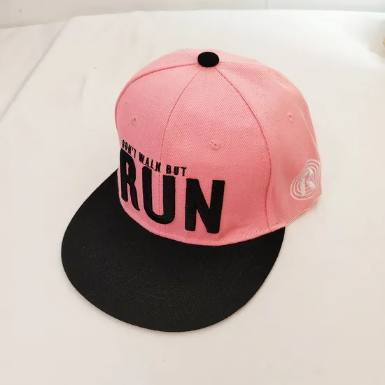 Custom Prink Embroidery Logo Snapback Cap