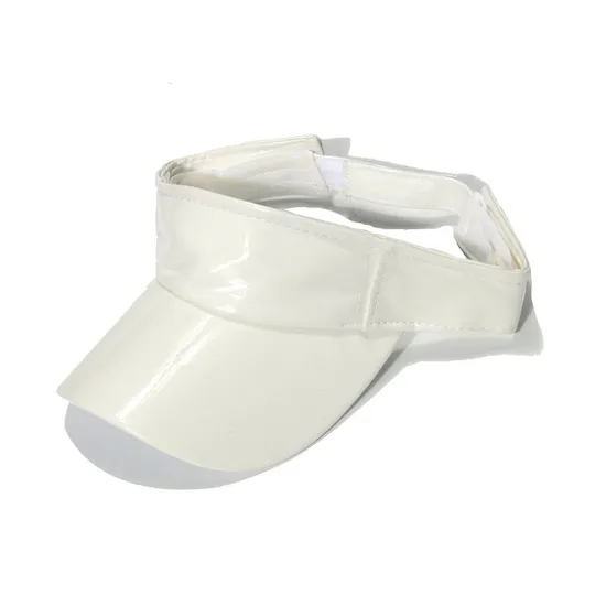 Custom Sun Visor Hats White PU Visor Cap for Party