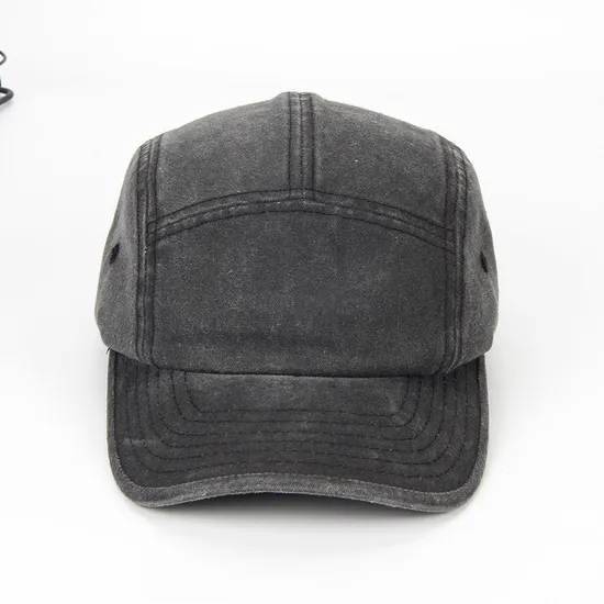 Custom Vintage Washed Cotton 5 Panel Baseball Cap