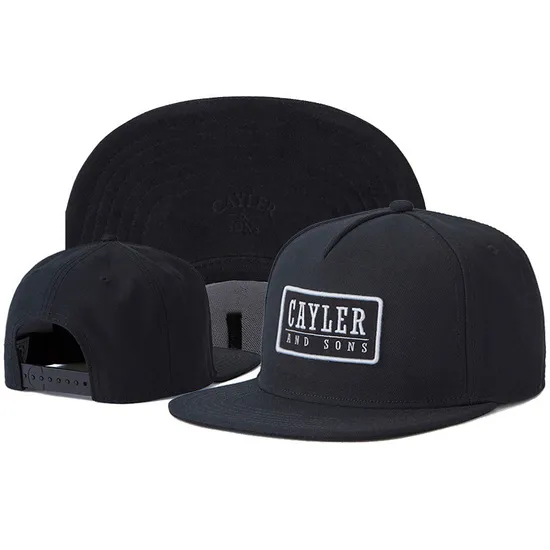 Custom Woven Tag Label Logo Gray Snapback Cap