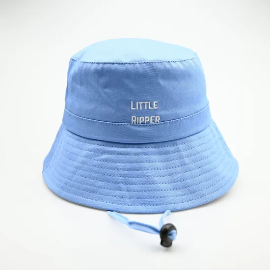 Customized High Quality Cotton Fishing Bucket Hat Solid Color Embroidery Kids Fisherman Cap