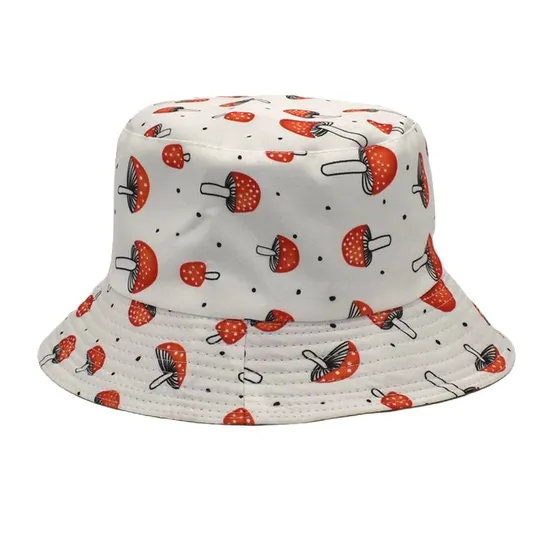 Designer Printed Custom Bucket Hat Short Brim Bucket Hat