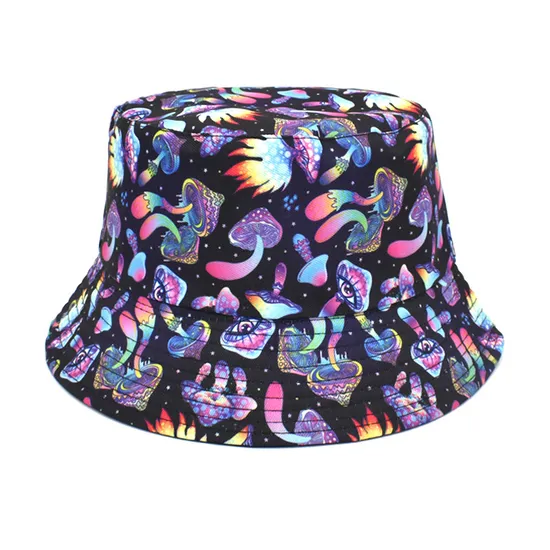 Designer Printed Custom Bucket Hat Short Brim Bucket Hat