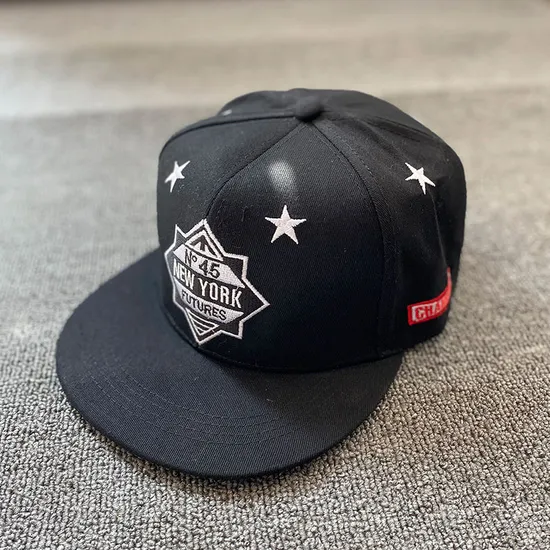 Embroidery Logo Custom Cotton 6 Panel Snapback Caps