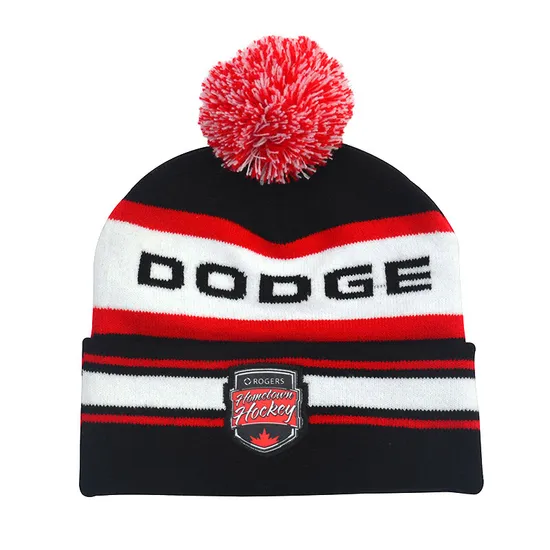 High Quality Acrylic Winter Hats Knitted Adult Kids Beanie Custom Embroidery Logo with POM POM