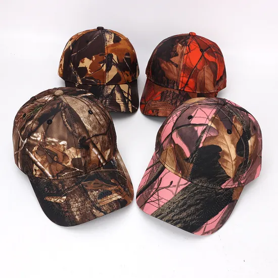 High Quality Curved Brim Embroidery Unstructured Camo Baseball Cap Dad Hat