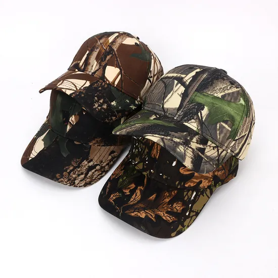 High Quality Curved Brim Embroidery Unstructured Camo Baseball Cap Dad Hat