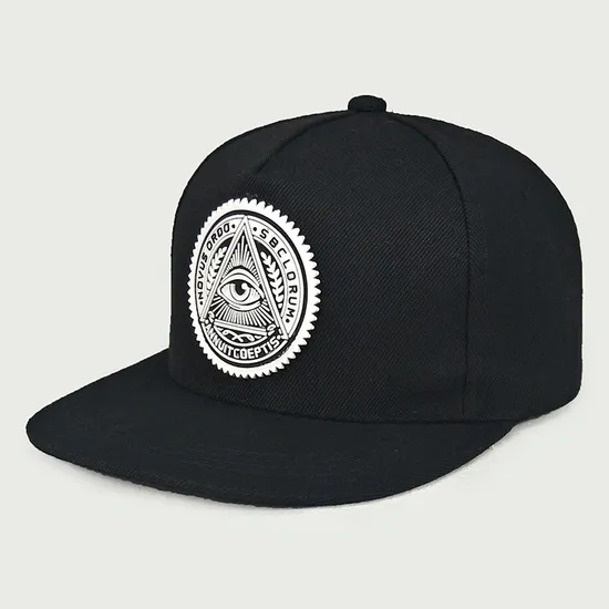 High Quality Custom Rubber Logo Snapback Cap