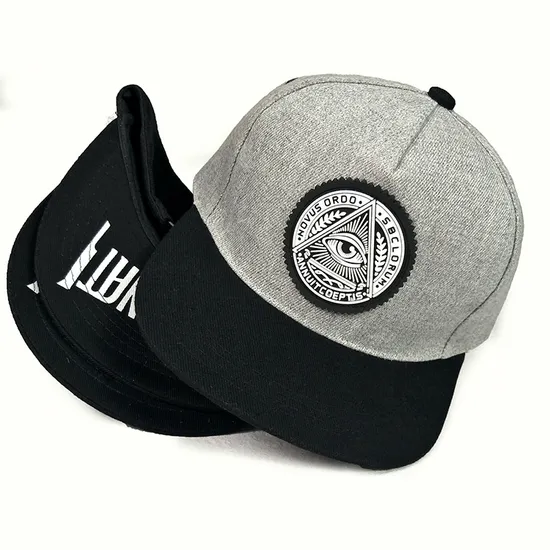 High Quality Custom Rubber Logo Snapback Cap