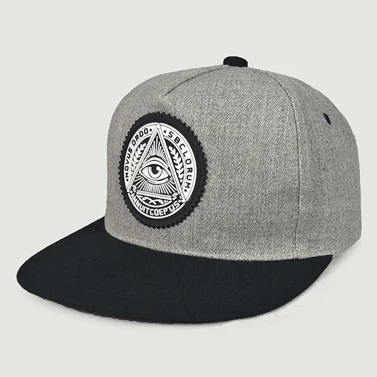 High Quality Custom Rubber Logo Snapback Cap