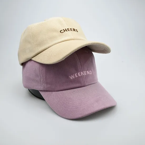 Kids Custom Good Quality Unstructured Corduroy Dad Hat Caps Hats