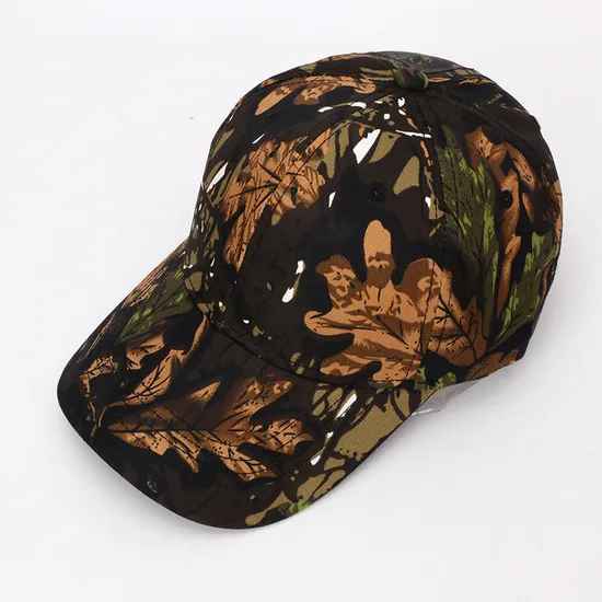 Men′s Sports Camo Baseball Cap Custom Cotton Camouflage Gorras Outdoor Hunting Camping Hiking Hat