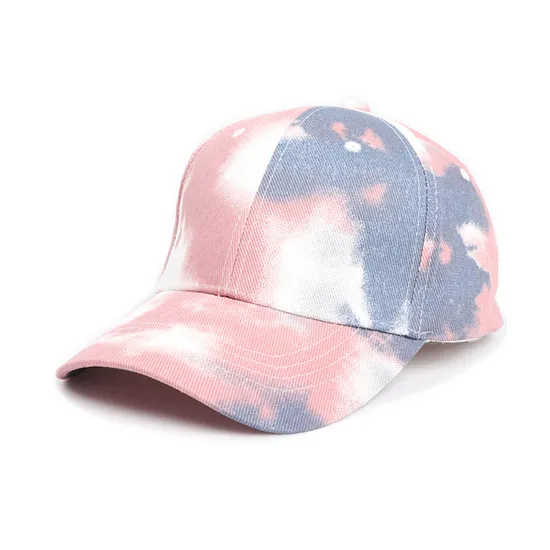 Metal Buckle Customized Tie Die Cap Dad Hat Women Men Blank Washed Low Profile Cotton Denim Baseball Running Golf Sports Caps