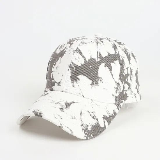 Metal Buckle Customized Tie Die Cap Dad Hat Women Men Blank Washed Low Profile Cotton Denim Baseball Running Golf Sports Caps