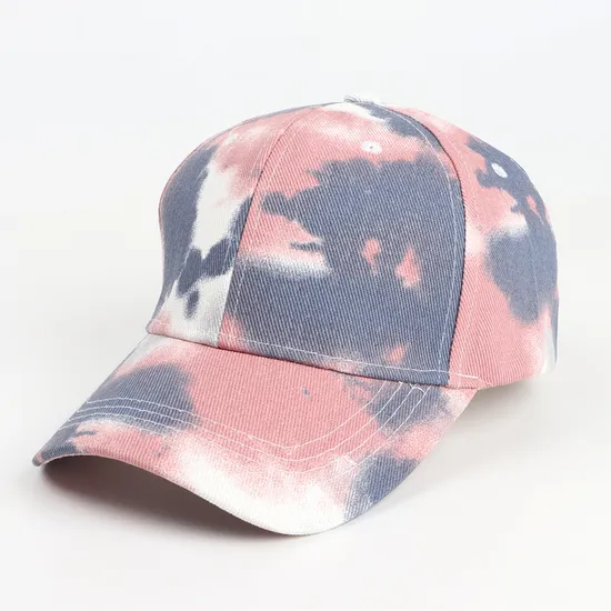 Metal Buckle Customized Tie Die Cap Dad Hat Women Men Blank Washed Low Profile Cotton Denim Baseball Running Golf Sports Caps