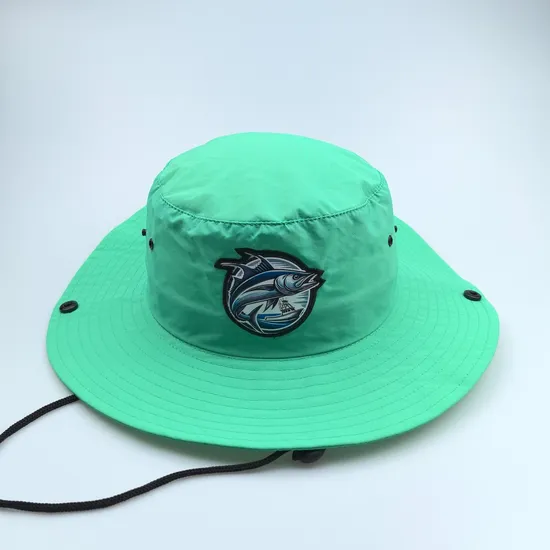 Nylon Bucket Hat Fishing Waterproof Hat Customized Design Bonnie Bucket Hats Fashion Surfing Cap Printed with Strap