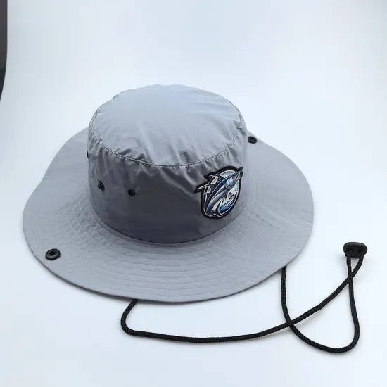 Nylon Bucket Hat Fishing Waterproof Hat Customized Design Bonnie Bucket Hats Fashion Surfing Cap Printed with Strap