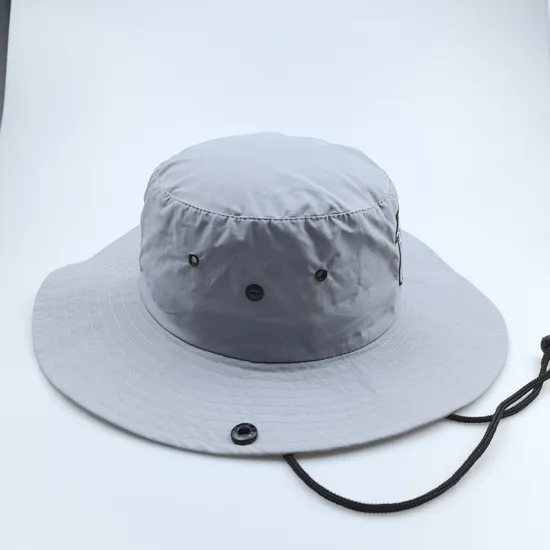 Nylon Bucket Hat Fishing Waterproof Hat Customized Design Bonnie Bucket Hats Fashion Surfing Cap Printed with Strap