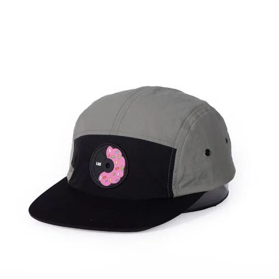 Nylon Waterproof 5 Panel Custom Hat Flat Embroidery Applique Unstructured Baseball Cap Gorras Snapback Caps