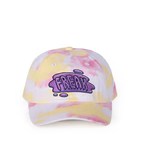 OEM Custom Unstructured 6 Panel Caps Soft Frame Cotton Dad Hats Tie Dye Caps