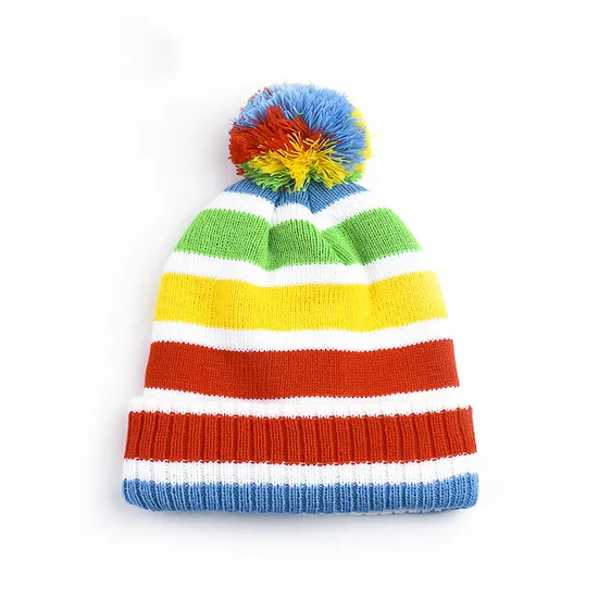 Skull Knitted Beanie Trendy Winter Hat with Patch for Men and Women