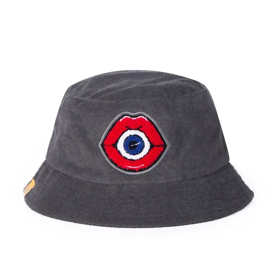 Towel Terry Fabric Bucket Hat with Custom Embroidery Logos and Pocket Bob Hat with Satin Lining for Adults and Kids