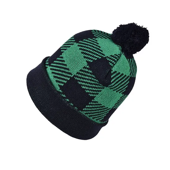 Warm Cap Hop Short Cuffed Ribbed Fisherman Beanie