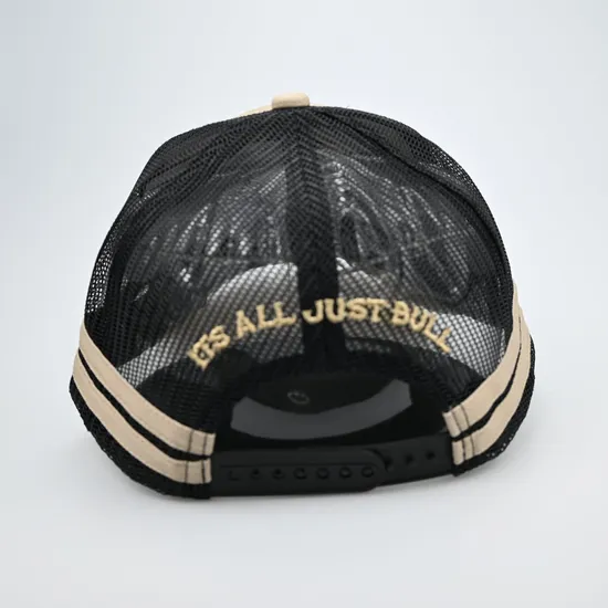 Well Designed 2 Stripes 3D Embroidery Trucker Mesh Cap