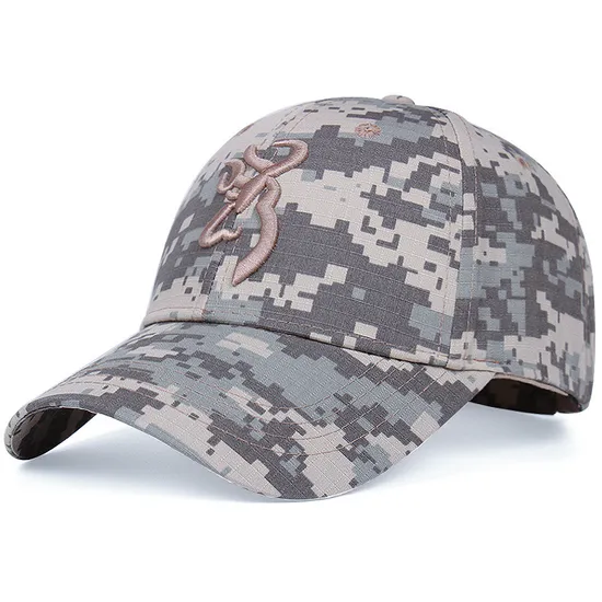 Wholesale Adjustable Tactical Ripstop Camo Camouflage Outdoor Cotton Baseball Sports Mens Cap Hat