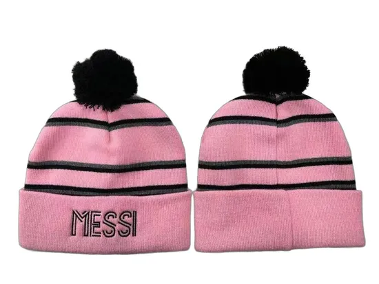 Wholesale Custom Beanie 100% Acrylic Your Own Embroidery Logo Custom Winter Hat with POM POM Fashion Knitted Beanie Hat