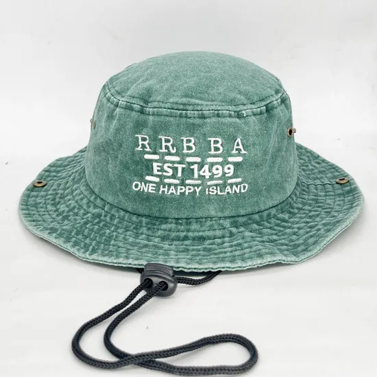 Wholesale Outdoor Jungle Hunting Custom Bucket Hat Men Wide Brim Bonnie Hat Boonie Safari Cap