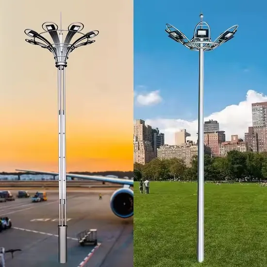 15m 18m 20m 25m 30m 35m Q235 Steel White High Mast Light for Road Sport Stadium Square Seaport Airport Parking Lot Highway