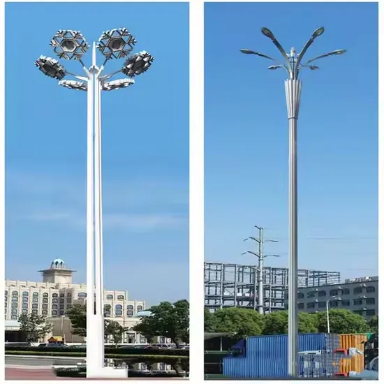 15m~45m Height Customized Solar LED High Mast Light with Lifting System