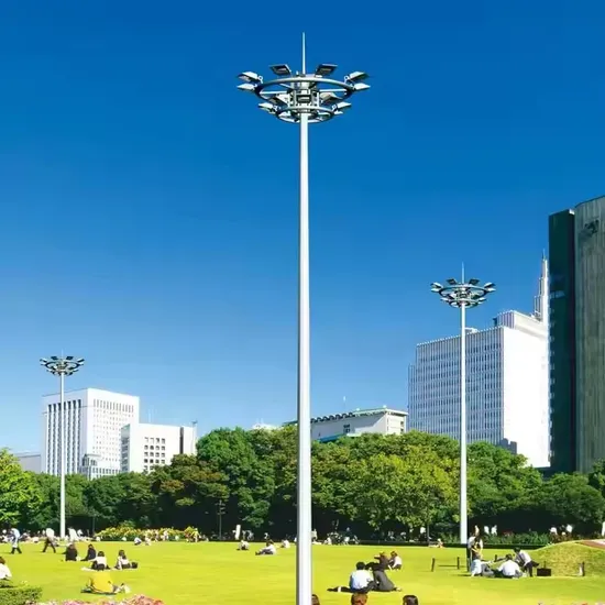 15m~45m Height Customized Solar LED High Mast Light with Lifting System