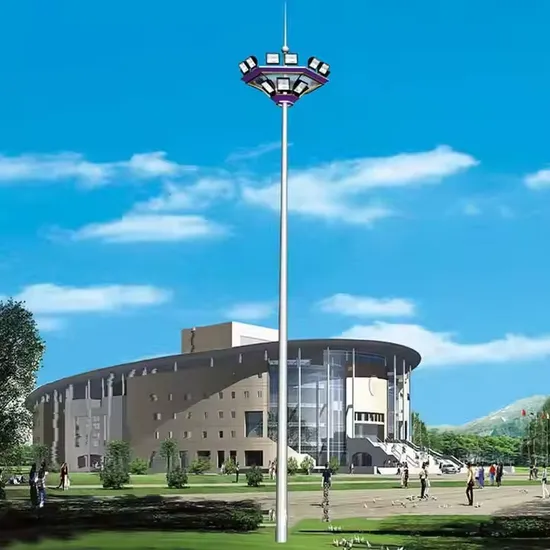 15m~45m Height Customized Solar LED High Mast Light with Lifting System