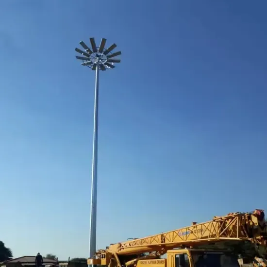 15m High Mast Flood Light Poles Lighting Tower for Plaza Parking Lot