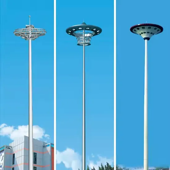 15m to 18m High Mast Steel Street Light Pole 15 Meters Street Light Pole