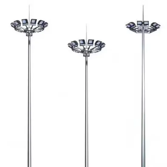 15m to 18m High Mast Steel Street Light Pole 15 Meters Street Light Pole Telescopic Street Light Pole