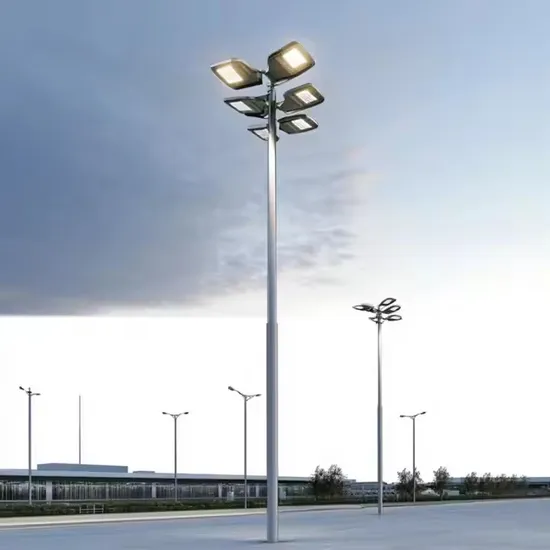 20m, 30m, 35m Galvanized High Mast Lighting Poles with LED Projection Lights for Stadiums, Airports, and Streets