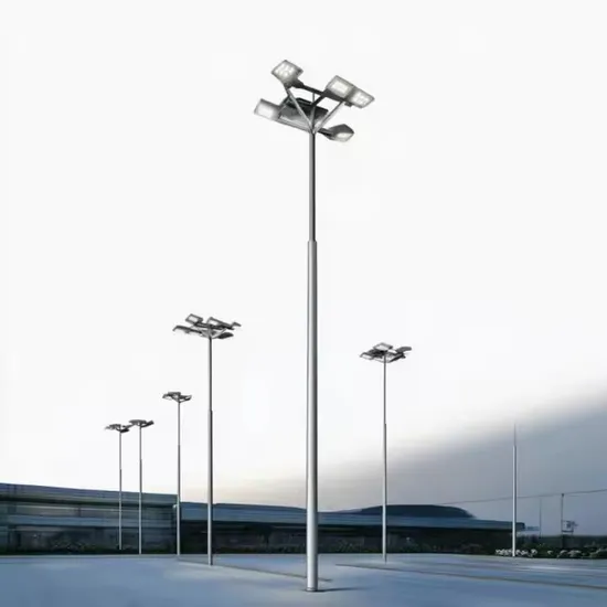 20m, 30m, 35m Galvanized High Mast Lighting Poles with LED Projection Lights for Stadiums, Airports, and Streets